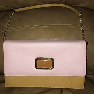 RAOUL brand new pink and tan shoulder bag